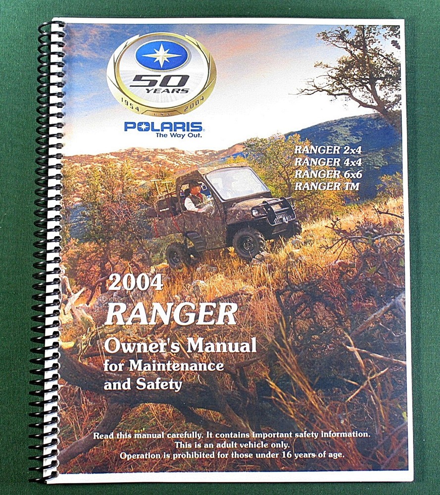 2004 Polaris Ranger 4×4 Owner’s Manual: 118 Pages & Protective Covers!