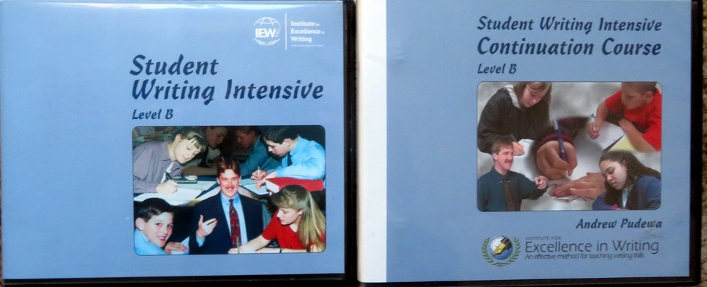STUDENT WRITING INTENSIVE LEVEL B – Basic + Continuation Course DVDs (IEW)