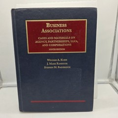 Business Associations Cases and Materials 9th Edition, Stephen M. Bainbridge