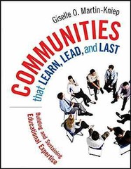 Communities that Learn, Lead, and – Hardcover, by Martin-Kniep Giselle O. – Good
