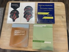 Teaching Homeschool Lot Of Algebra Books W Solution Manuals Instruct DVDs