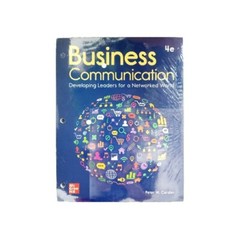 McGraw Hill Business Communication 4E Peter W Cardon Connect 9781264109104 NEW
