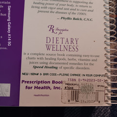 PHYLLIS BALCH Prescription Dietary Wellness 90s Nutrition Spiral 1992 8×11