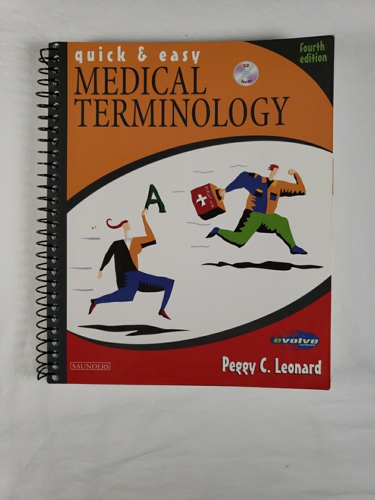 Quick and Easy Medical Terminology Softcover Book 2003 CD rom Fourth Edition