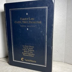 Family Law: Cases, Text, Problems Fifth Edition Edition Lexis Nexis