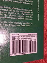 THE STATISTICAL ANALYSIS OF EXPERIMENTAL DATA by John Mandel Paperback