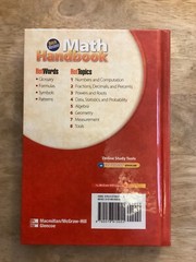Quick Review Math Handbook Teacher Guide Book 1 (new)(Glencoe McGraw Hill)