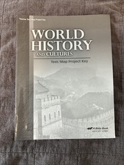 Abeka World History and Cultures Test/Map Project Key Teacher’s Ed Paperback