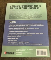 Pharmacogenomics: An Introduction & Clinical Perspective (2012) NEW 0071741690