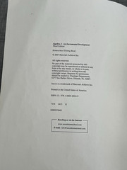 Saxon Algebra 2, An Incremental Development: Homeschool Testing Book, 3rd Ed.