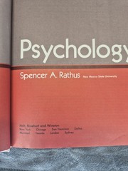 Psychology By Spencer A Rathus Holt Rinehart And Winston