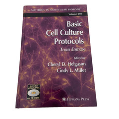 Basic Cell Culture Protocols by Cheryl Helgason Third Ed Hardcover 2005 with CD