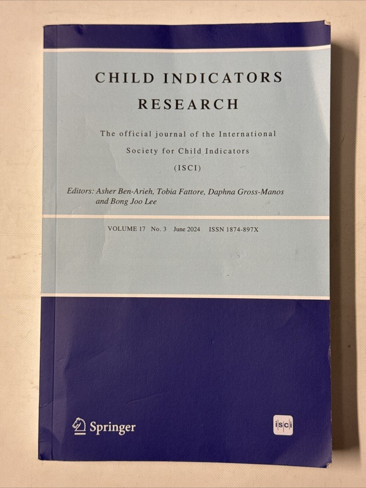 Springer, Child Indicators Research, Volume 17 No. 3, June 2024