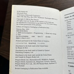 IBM ROM BIOS (PROGRAMMER’S QUICK REFERENCE SERIES) By Ray Duncan