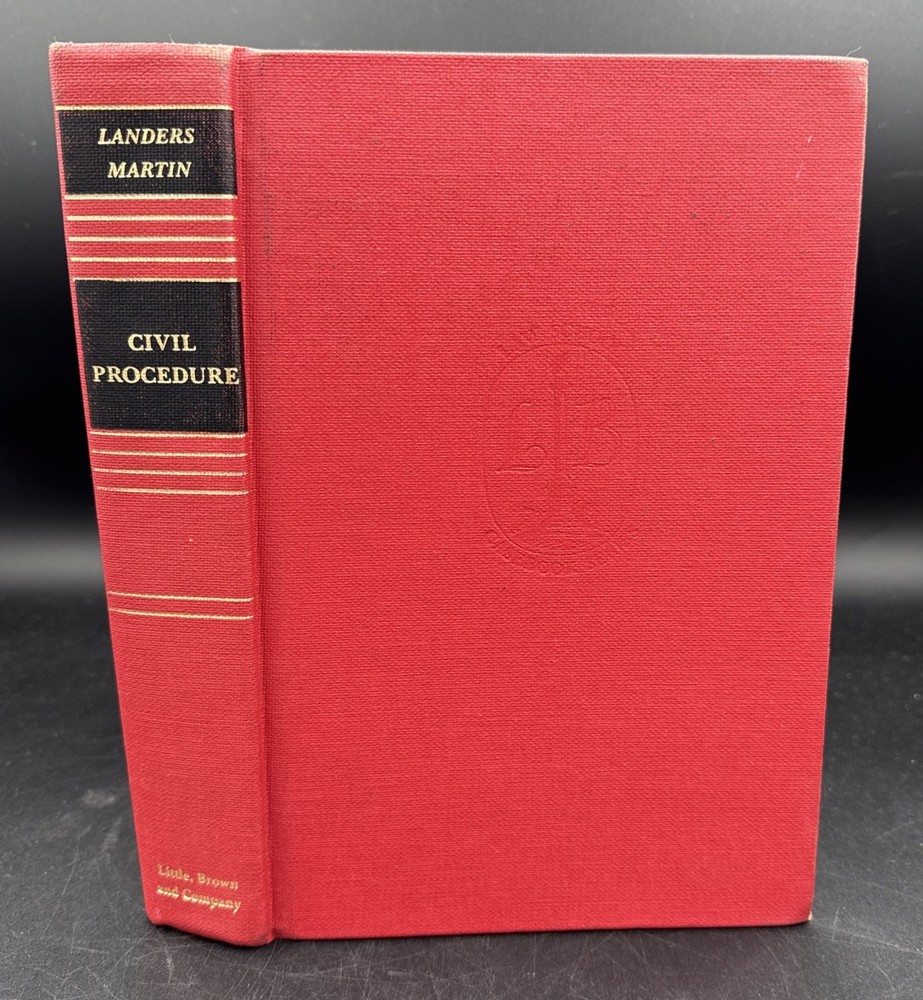 Civil Procedure [Law School Casebook Series] Landers, Martin 1981 Eighth Print