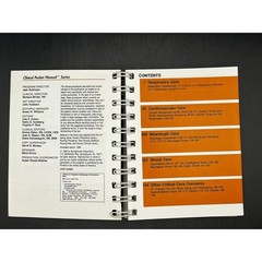 1986 Clinical Pocket Manual -CRITICAL CARE-Nursing Book-Spiral Bound