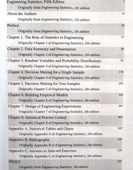 Engineering Statistics Textbook 2022 PB 5th Edition Wiley Custom Learning SSbks