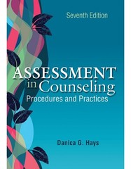 Assessment in Counseling: Procedures and Practices…