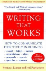 Writing That Works; How to Communicate Effectively In Business – VERY GOOD