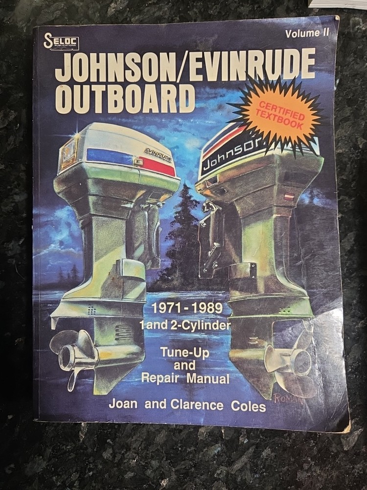 SELOC Outboards Repair Manual 1 & 2 Cyl Johnson-Evinrude 1.25hp-60hp ’71-’89