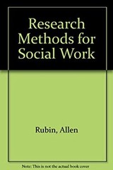 Research Methods for Social Work Paperback Earl R., Rubin, Allen