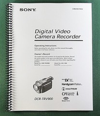 Sony DCR-TRV900 Instruction Manual: 120 Pages & Protective Covers!