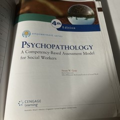 Empowerment Series: Psychopathology: A Competency-based Assessment Model – GOOD