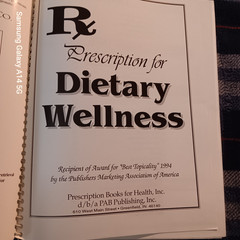 PHYLLIS BALCH Prescription Dietary Wellness 90s Nutrition Spiral 1992 8×11