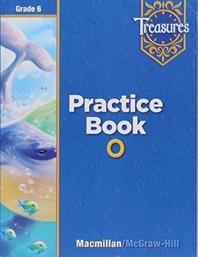 Treasures Practice Book O Grade 6 – Paperback, by macmillan – Very Good