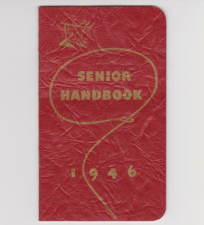 VINTAGE 1946 STRAYER COLLEGE WASHINGTON D.C. SMALL SENIOR HANDBOOK