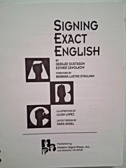 Signing Exact English book, Pocket Edition, 2006, Modern Signs Press, sign lang.