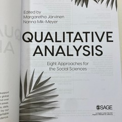Qualitative Analysis Eight Approaches TPB 2020 Sage Publication Jarvinen & Meyer