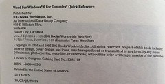 Word 6 for Windows For Dummies Quick Reference. George Lynch. 182 Pages