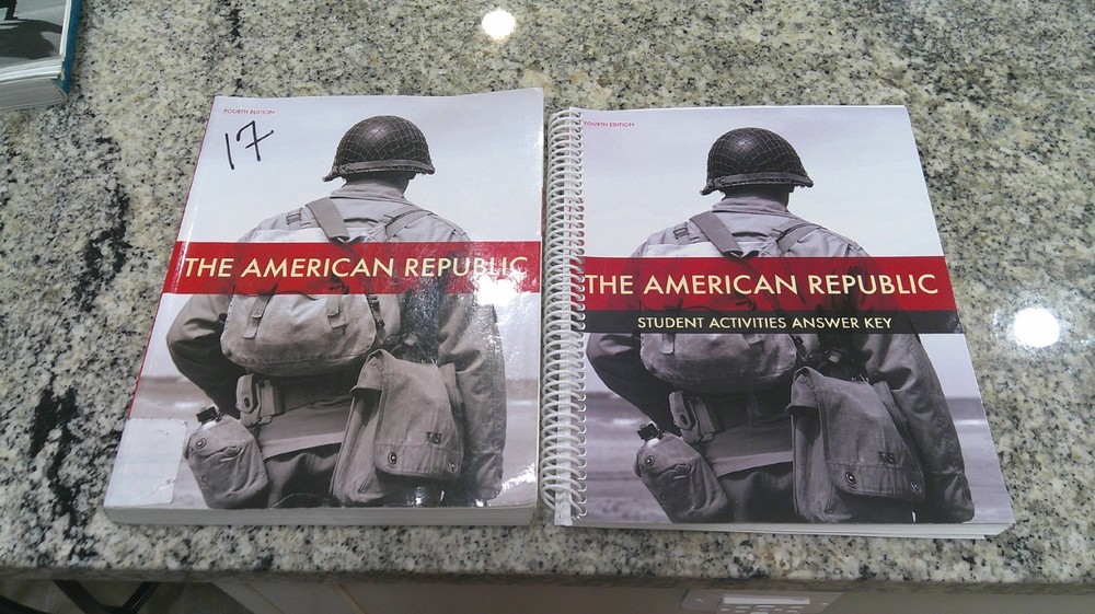 BJU The American Republic Paperback Textbook & Activities Answer Key 4th Ed