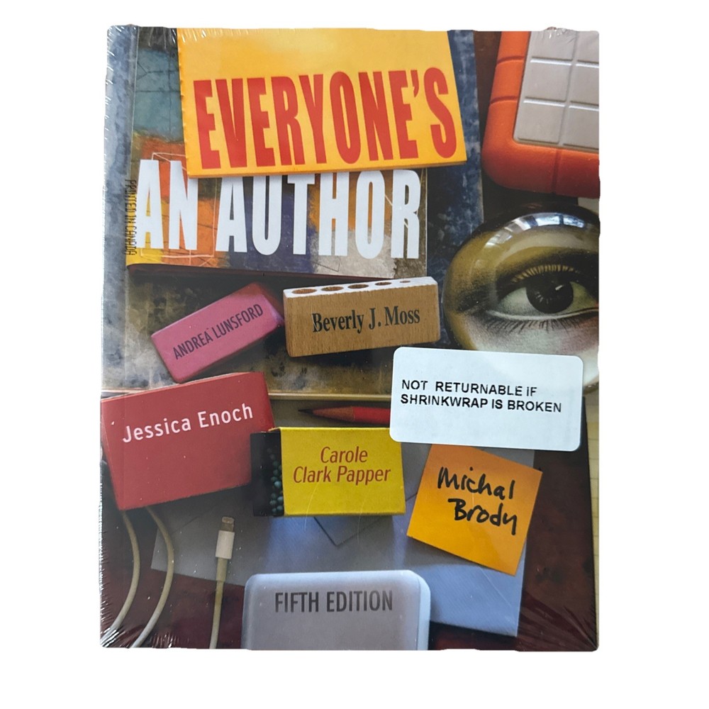 Everyone’s An Author 5th edition, composition textbook, W.W. Norton SEALED