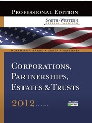 South-Western Federal Taxation 2012: Corporations, Partnership…