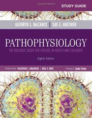 Study Guide for Pathophysiology: – Paperback, by McCance MS PhD – Very Good o