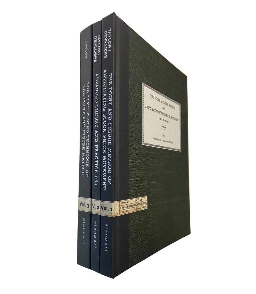 (1930s) The Complete 3 Volume Set Point and Figure Method by DeVilliers & Taylor