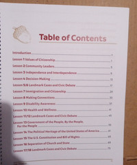 Oak Meadow– Civics 8 Teacher Manual –Spiral Paperback