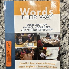 Words Their Way Sixth Edition by Bear Invernizzi Templeton Johnston Paperback