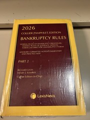 Collier Pamphlet Edition Bankruptcy Rules Part 2 ONLY 2026 Edition LexisNexis