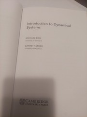 Introduction to Dynamical Systems by Brin