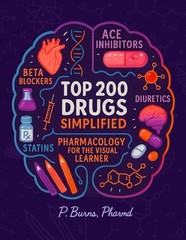 Pharmacology Coloring Book & Study Guide: 200 Drugs, 300+ Pages, Memory Aids, Hi