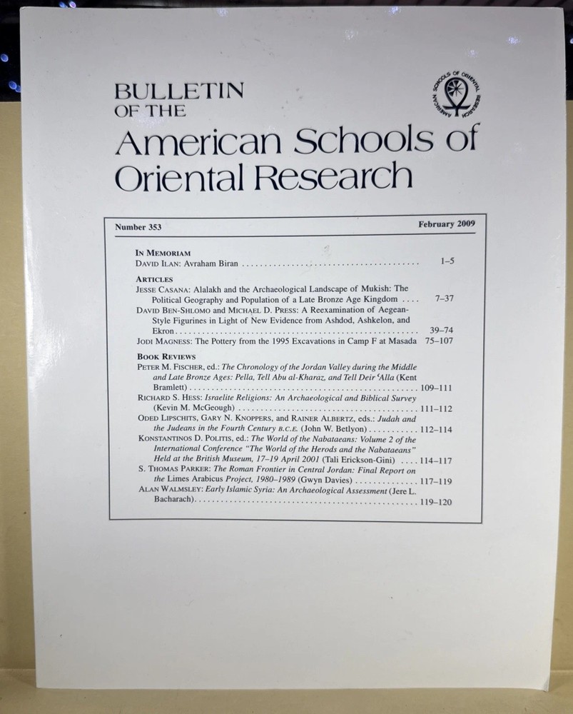 Bulletin Of The American Schools Of Oriental Research – #353 February 2009