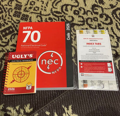 NFPA 70 National Electrical Code 2026 + index tab 26 + ugly electrical 26 Spiral