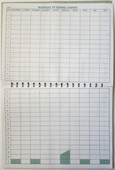 Teacher’s Lesson Planner Record Book Kurtz Bros. 1977 Modern Plan Book Vintage