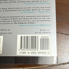 The Elements of Style Fourth Edition by Strunk & White Paperback Longman English