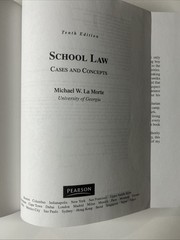 School Law Cases And Concepts 10th Edition Michael W La Morte Hardcover Textbook