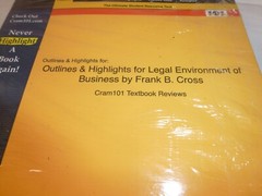 Cram101 Textbook Outline Study Guide ‘Legal Environment of Business’ Frank Cross