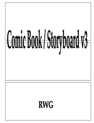RWG – Comic Book / Storyboard v3 100 Pages 8.5 X 11 – New paperback – X555z